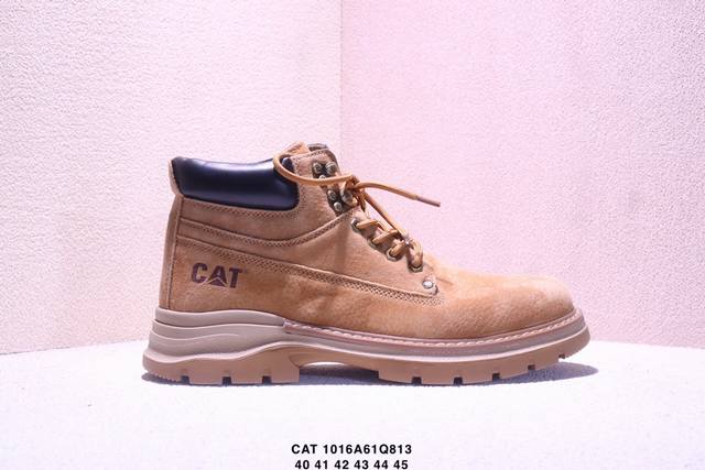 Cat Original Guangdong Factory New Bulldozer Casual Fashion Men's Leather Shoes