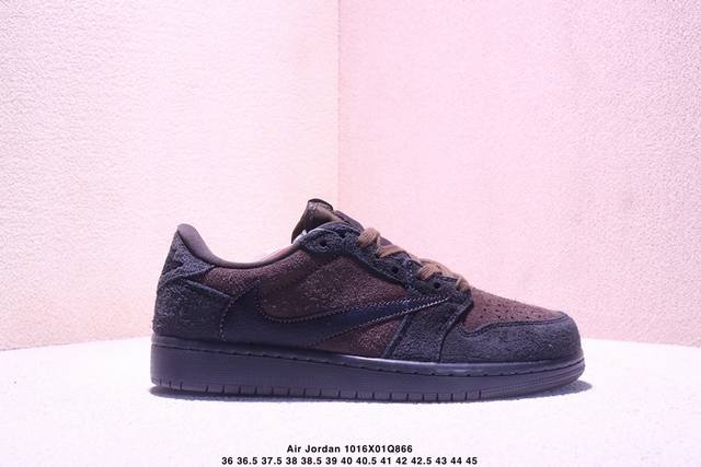 AJ1 Travis Scott X Air Jordan 1 "Reverse Mocha" AJ1 Ts Lightning Collaboration L