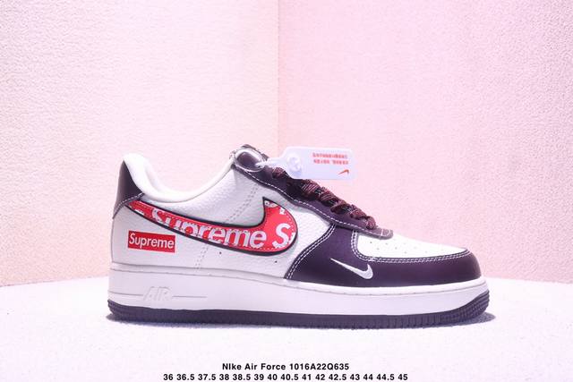 Overseas Release! Company Grade Nike Air Force 1 '07 Low Lv Collaboration -- Whi