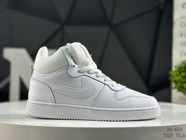 Authentic Nike Court Borough Mid unisex casual athletic high-top sneakers with h