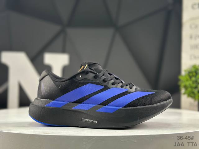 Adidas Ad Adizero Evo S1 Ultralight Breathable Cushioning Running Shoes With an