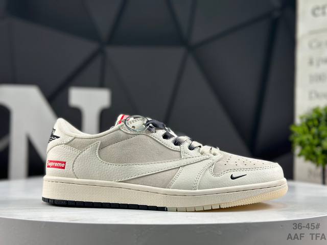 Nike AJ1 Travis Scott X Air Jordan 1 "Reverse Mocha" AJ1 Ts Collaboration Low-To