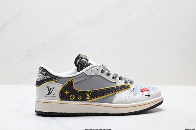 Company Grade Nike Air Jordan 1 X Travis Scott AJ1 Reverse Swoosh Jordan 1 'DIY'