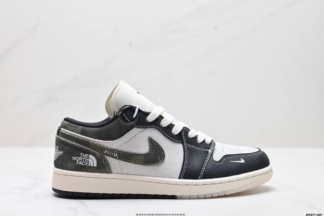 Company Grade Nike Air Jordan 1 Low AJ1 Low-Top Casual Sneakers, Synchronized wi