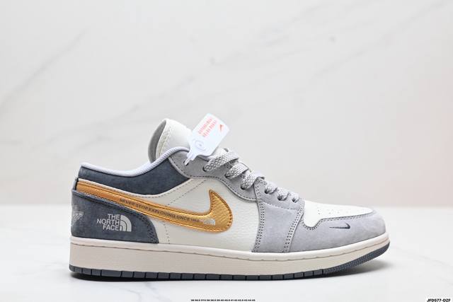 Company Grade Nike Air Jordan 1 Low AJ1 Low-Top Casual Sneakers, Synchronized wi