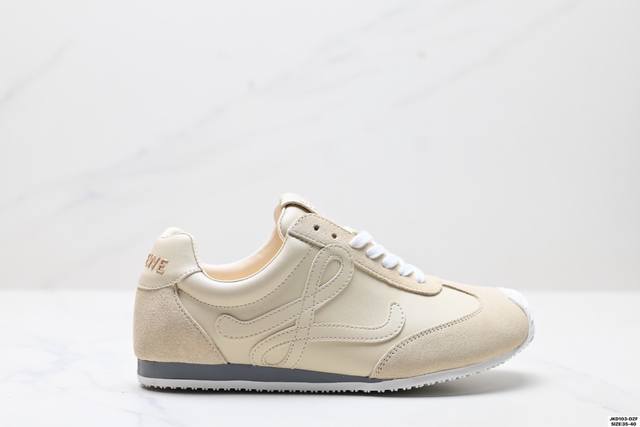 Company Grade Loewe Ballet Runner Sneakers Series, Retro Style, German Training,