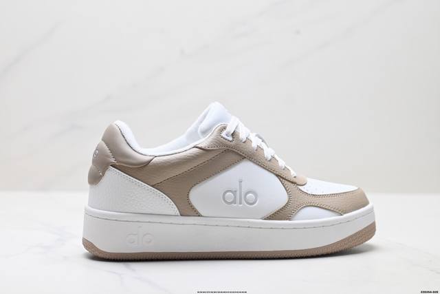 Company-grade Alo Kim Jisoo same style platform Alojiar fleece-lined white sneak