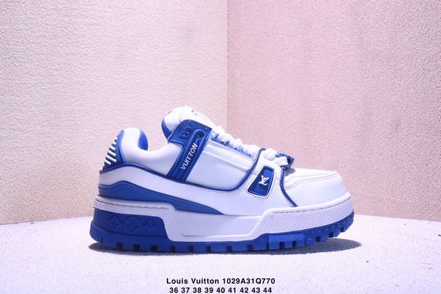 Louis Vuitton Lv Trainer sneakers, new colorway, basketball style sneakers. Desi