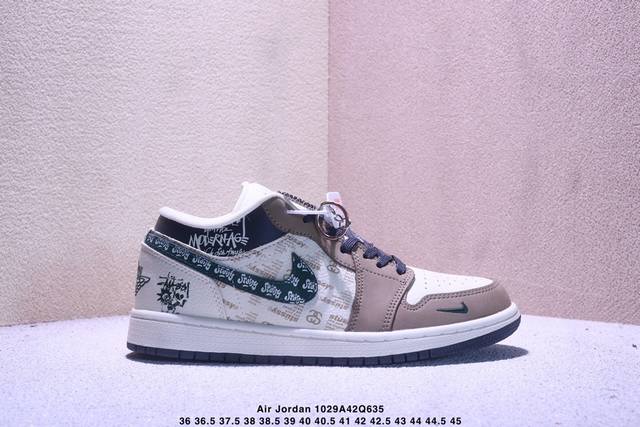 Limited release of overseas hot item! High-end custom Air Jordan 1 Low AJ1 "Stus