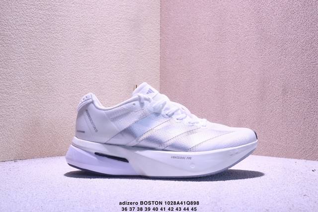 Company Grade Adidas Adizero Boston 13 Breathable Mesh Racing Shoes with Boost C