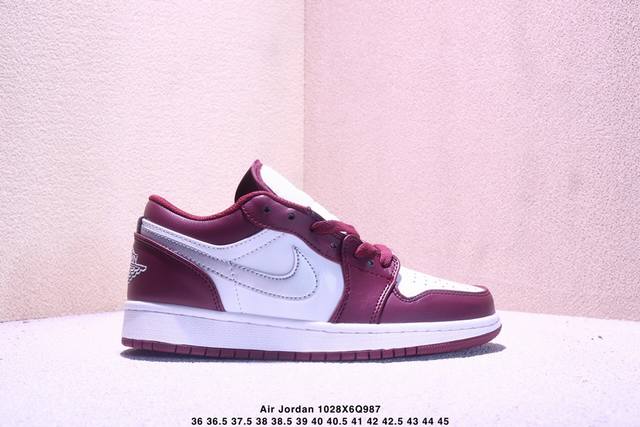 Factory Grade Nike Air Jordan 1 Low AJ1 Low-Top Casual Sneakers, Official Colorw