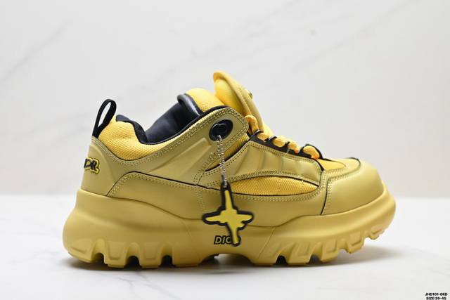 Factory Grade Dior Snow And Lewis Hamilton Round Toe Lace-up Low-top Casual Shoe