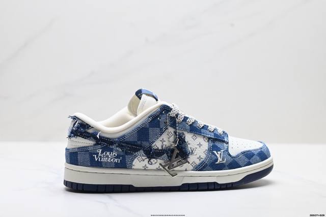 Company Grade Nike Dunk Low Retro 'DIY High-End Custom' Nike Low-Top Casual Spor