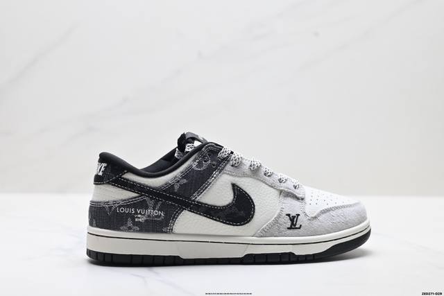 Company Grade Nike Dunk Low Retro 'DIY High-End Custom' Nike Low-Top Casual Spor