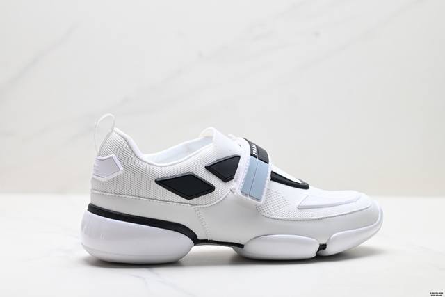 Company Grade Prada Fabric Rubber Thick-Soled Slip-On Breathable Low-Top Casual