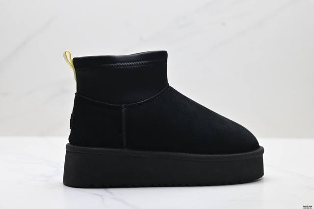 Company Grade Ugg Denim Suede Waterproof Comfortable Versatile Thick Sole Height