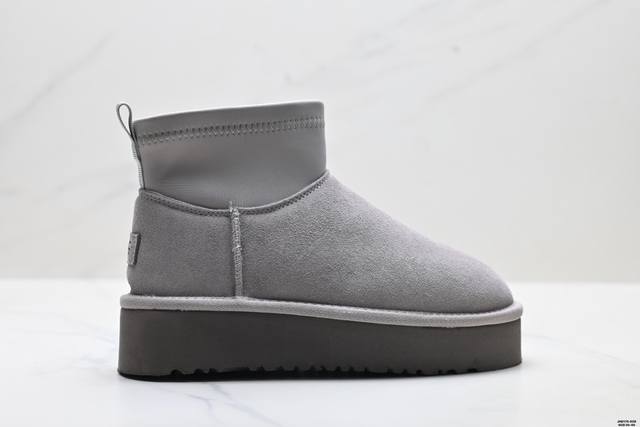 Company-grade Ugg cow suede waterproof comfortable versatile thick sole slimming