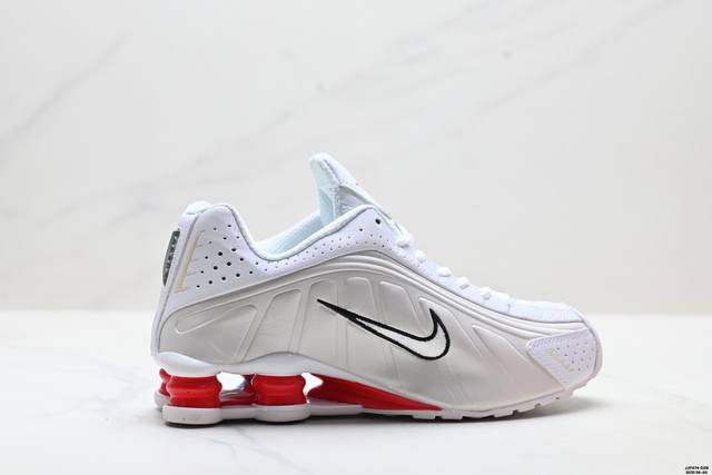 Authentic Nike Shox R4 Low-Top Sporty Casual Sneakers. Relive the era of CDs and