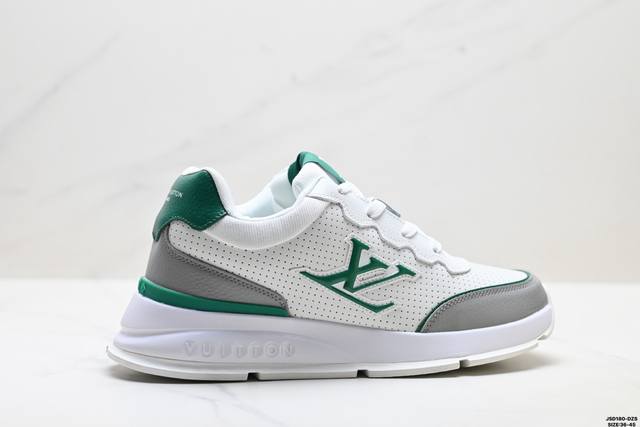 Factory Grade Louis Vuitton 2025 Classic Round Toe Lace-up Low-top Chunky Shoes