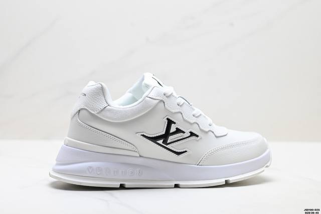 Factory Grade Louis Vuitton 2025 Classic Round Toe Lace-up Low-top Chunky Shoes