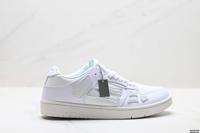 Authentic Amiri Skeleton Low-Skel Top Sneakers, Classic and Versatile Casual Spo