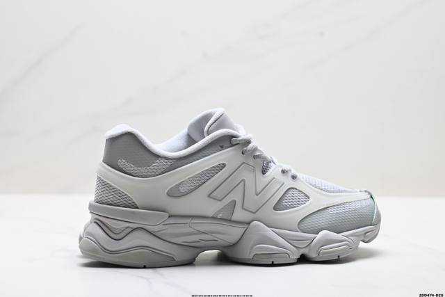 Company Grade New Balance 9060 Series Retro Casual Sports Running Shoes. The upp