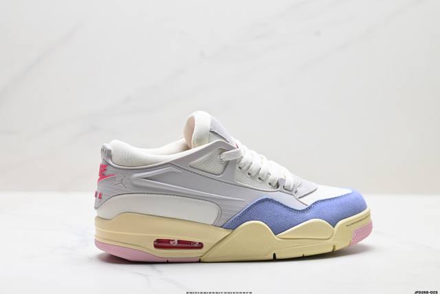 Company Grade Nike Air Jordan 4 RM Anti-slip Low-top Retro Basketball Shoes Rubb