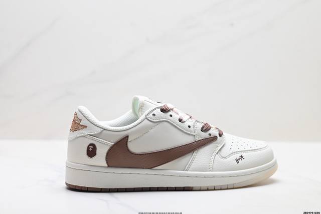 Company Grade Nike Air Jordan 1 X Travis Scott AJ1 Reverse Swoosh 'DIY' Custom N