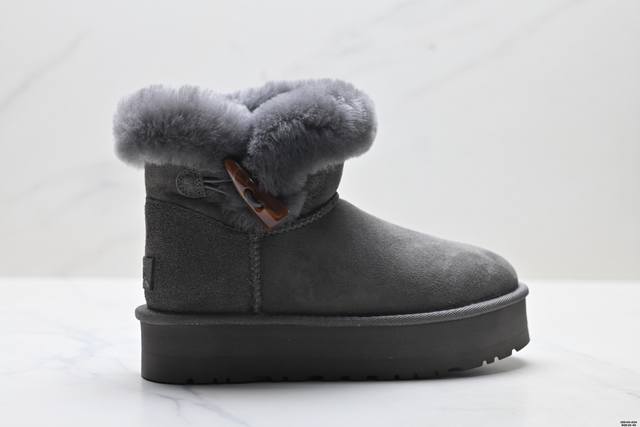 Company Grade Ugg Winter Sheepskin Snow Boots for Women, Thick Sole, Petite Size
