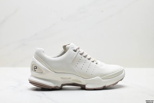 Company Grade Ecco Biom C Series Round Toe Thick Sole Lace-up Low-top Casual Sho