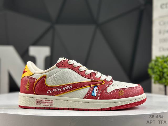 Nike AJ1 Travis Scott X Air Jordan 1 "Reverse Mocha" AJ1 Ts Collaboration Low-To