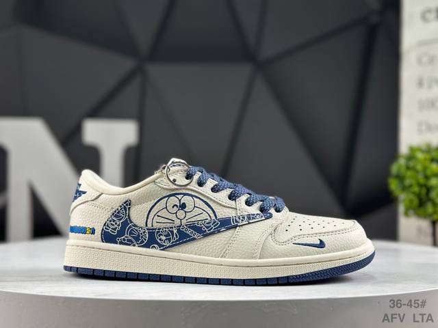 Nike Air Jordan 1 X Travis Scott AJ1 Reverse Swoosh Jordan 1 'DIY' Custom Nike L