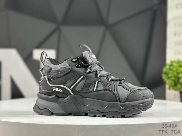 Company Grade Fila Trek 1S Starry Sky Style Trendy Versatile Fleece Shock Absorb