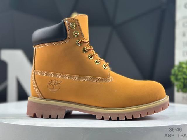 Timberland Outdoor High-Top Casual Yellow Boots Series #Guangdong Factory Qualit