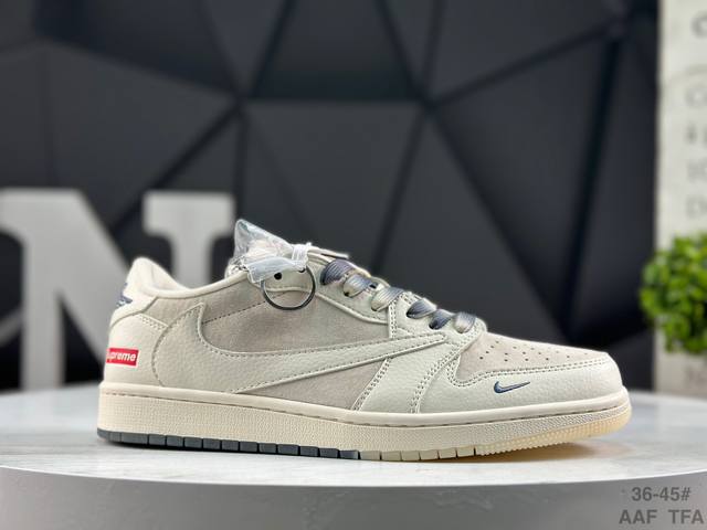 Nike AJ1 Travis Scott X Air Jordan 1 "Reverse Mocha" AJ1 Ts Collaboration Low-To