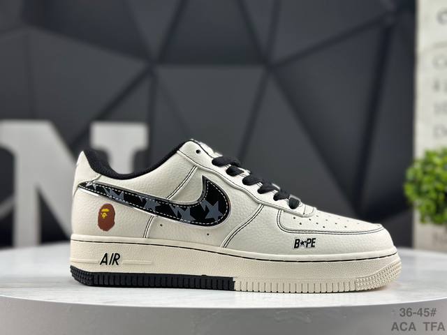 Nike Air Force 1 Low'07 Low-top Casual Sneakers, custom leather, original last a