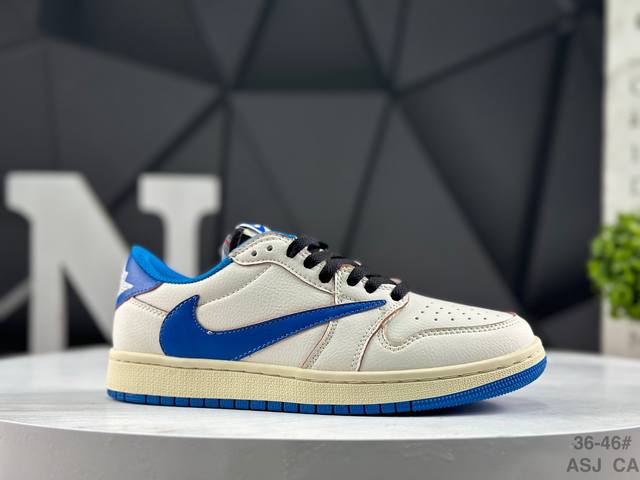 Nike AJ1 Travis Scott X Air Jordan 1 "Reverse Mocha" AJ1 Ts Collaboration Low-To