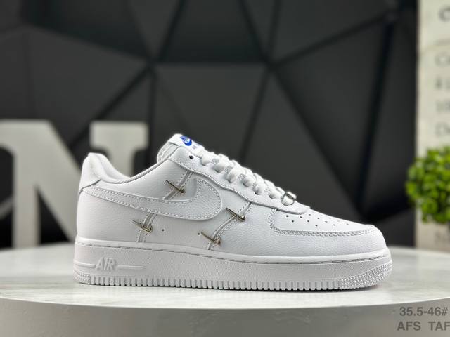 Authentic Nike Air Force 1 Low with half sizes. Made with original last and card