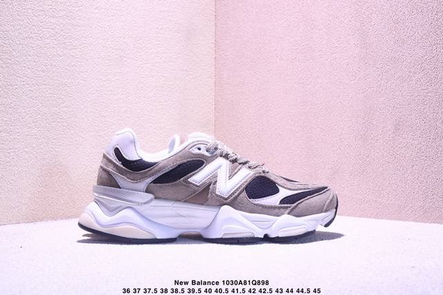 Company Grade New Balance 9060 Series Retro Casual Sports Running Shoes. The upp