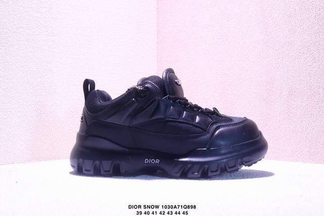 Factory Grade Dior Snow And Lewis Hamilton Round Toe Lace-up Low-top Casual Shoe