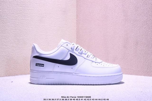 Nike Air Force 1 Low Supreme Collaboration Air Force 1 Low-Top Sports and Casual