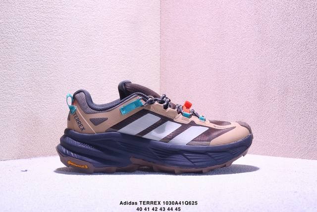Adidas Terrex, the new Gore-Tex low-top hiking shoe, a chunky, platform sneaker.