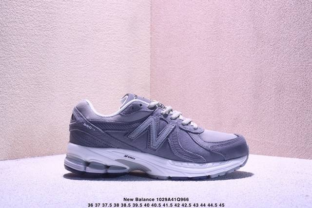 New Balance Ml860 Retro Cushioning and Rebound Running Shoes, Mesh Fabric Materi