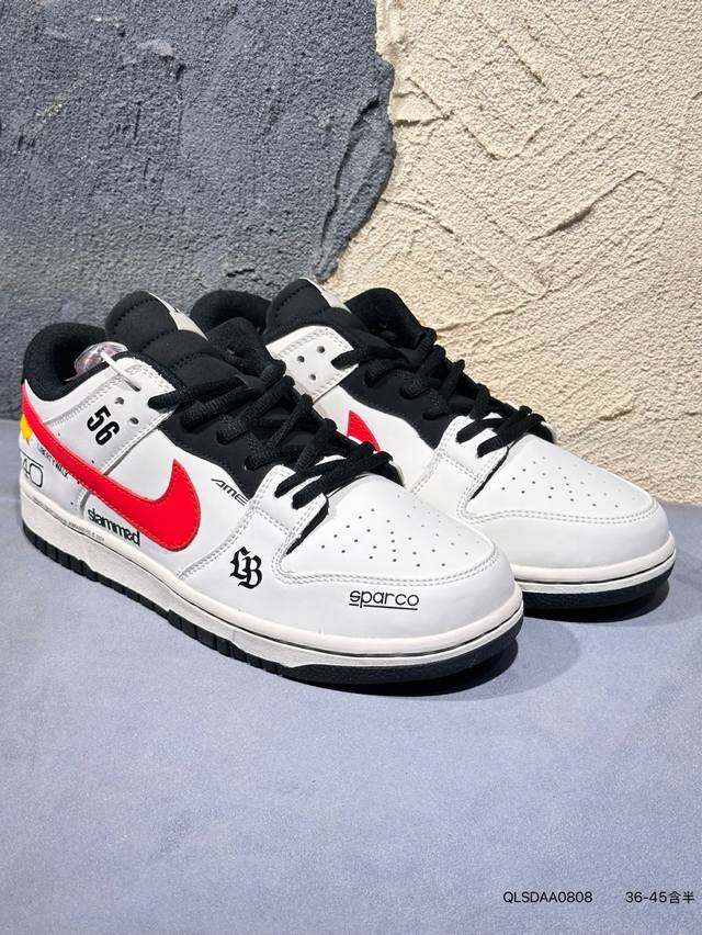 New Arrival Real Shot: Nike SB Dunk Low Pro Black and White Panda Dunk Series Re