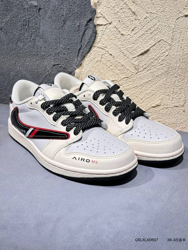 New Arrival Real Shot Travis Scott X Fragment Design X Air Jordan 1 Low Og Sp AJ