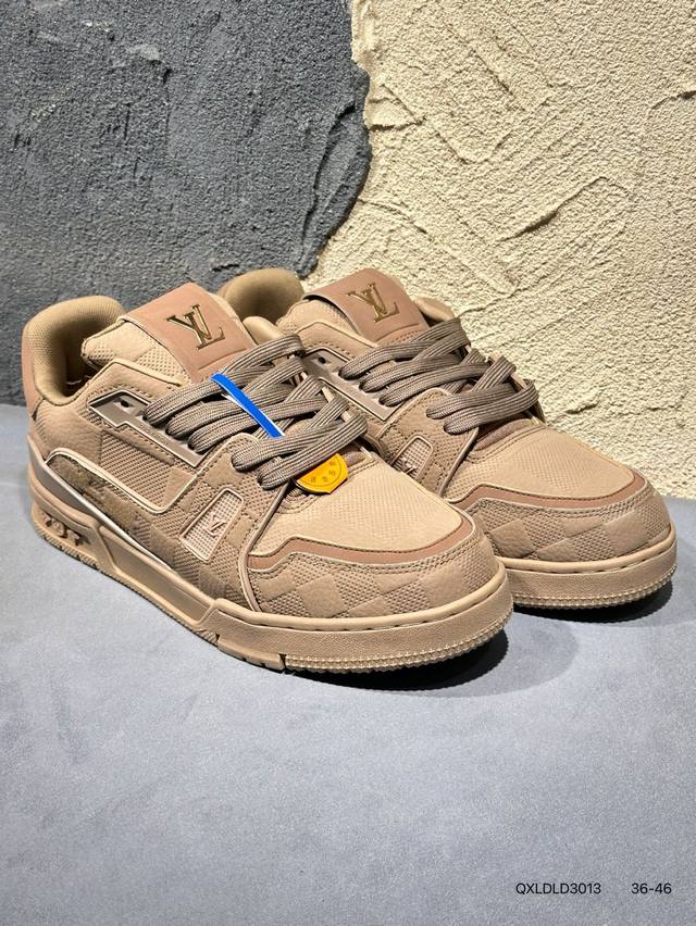 New Arrival Real Shots Brand New Louis Vuitton Trainer Sneaker Low Casual Sports