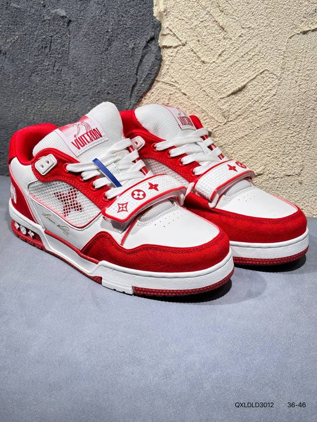 New Arrival Real Shots Brand New Louis Vuitton Trainer Sneaker Low Casual Sports