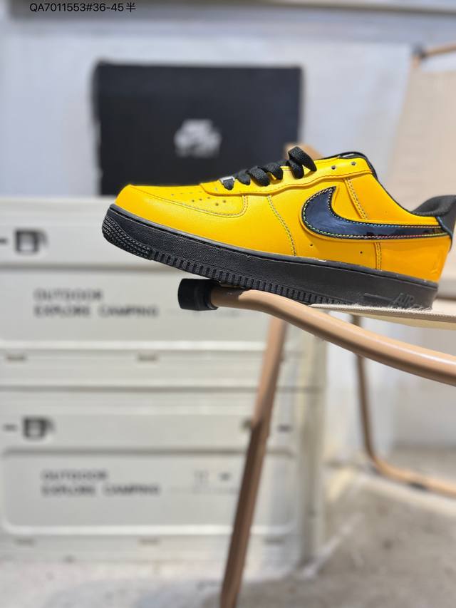 Nike Air Force 1 '07, a versatile casual athletic shoe. Soft, responsive cushion