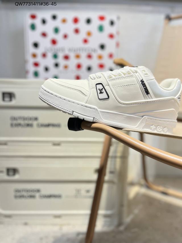 Louis Vuitton Lv sneakers New Lv Trainer latest colorway sneakers Lv brand baske