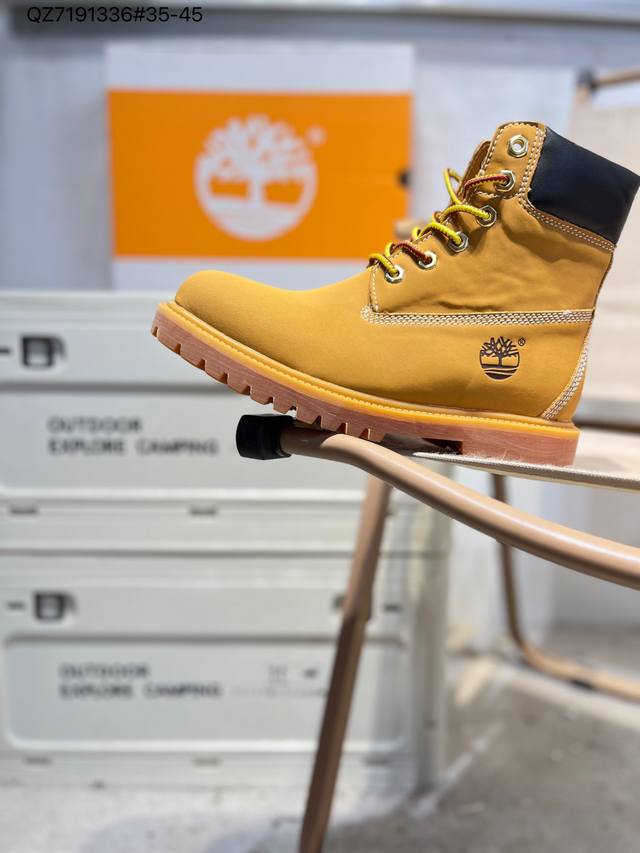 Timberland Outdoor High-Top Casual Yellow Boots Series Winter Warm Outdoor Speci
